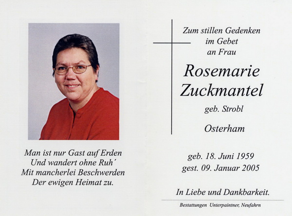 Rosemarie Zuckmantel Osterham