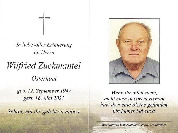 Wilfried Zuckmantel Osterham